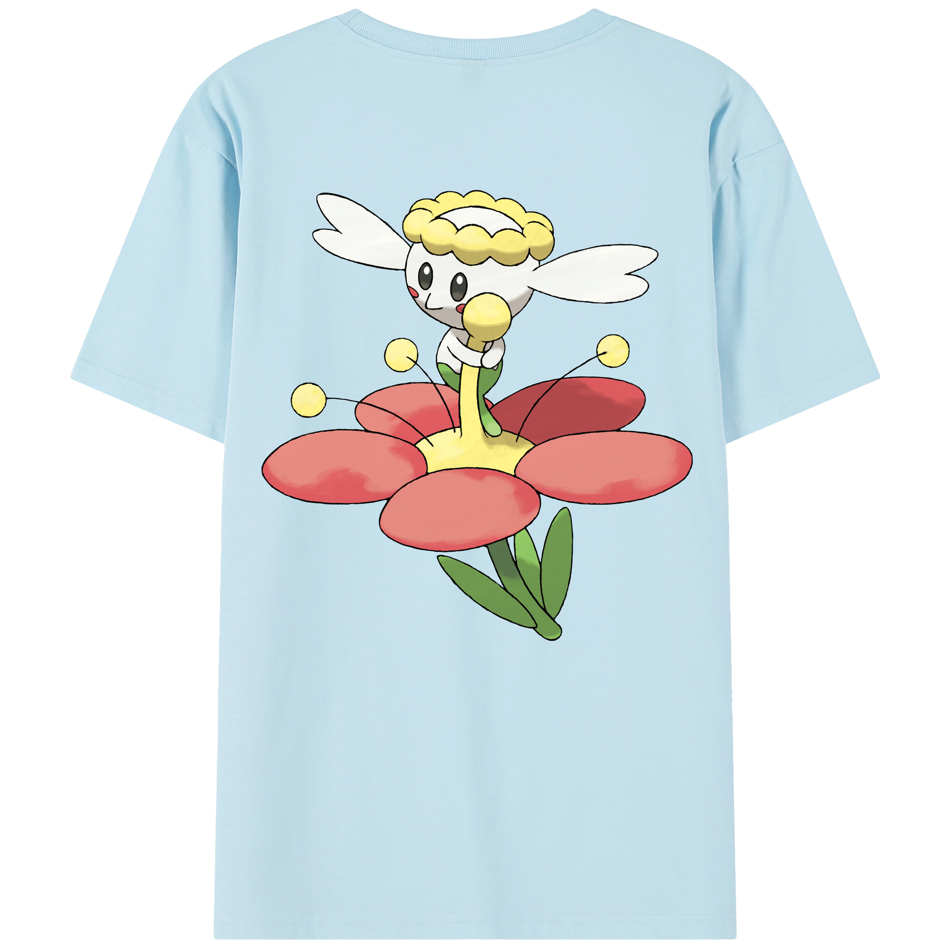 （画像用） ポケットモンスター Pokémon 綿100％半袖Tシャツ（背面プリント）